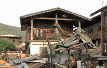 จ.พะเยา พายุโซนร้อนพัดกระหน่ำบ้านเรือน