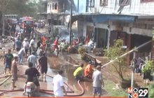 เพลิงไหม้วอดห้องแถว อ.หนองแค จ.สระบุรี