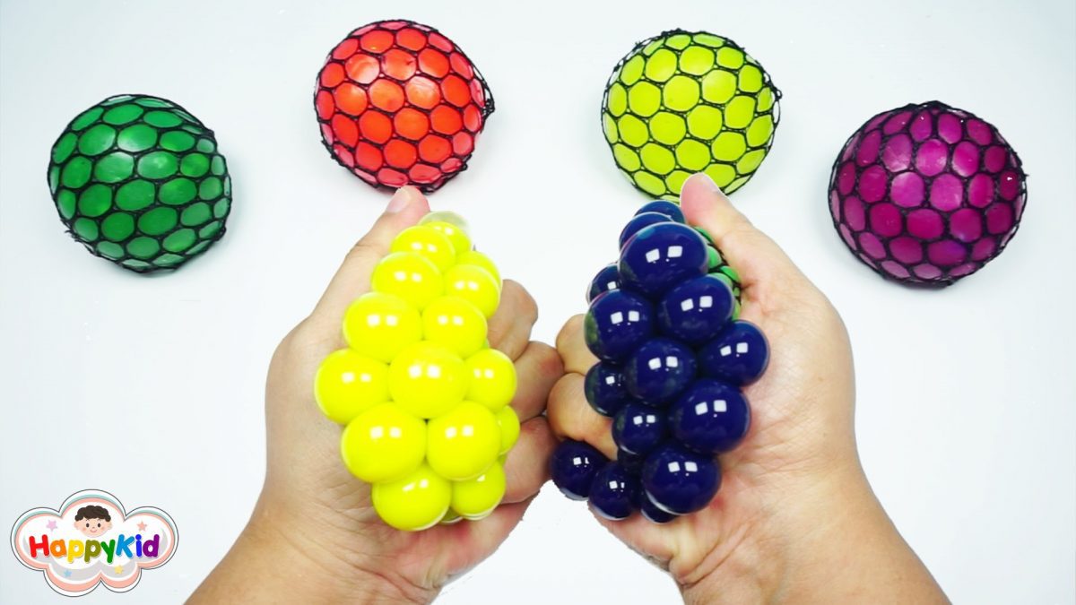 สไลม์บอลบีบแล้วเปลี่ยนสี | Learn Color With Balloons Slime Squishy Stress Ball