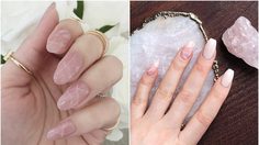 เอาใจสายหวาน!! เพ้นท์เล็บลาย โรสควอตซ์ สีชมพูมุ้งมิ้ง น่ารักฝุดๆ