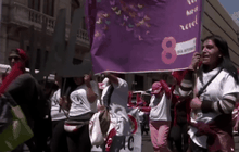 เดินขบวนวันสตรีสากลในอเมริกาใต้