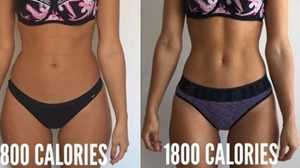 สาวออสซี่เผย! กินอาหาร 800 แคลอรี่ และ 1800 แคลต่อวันต่างกันยังไง!