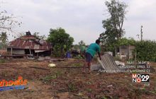พายุฤดูร้อนพัดบ้านพังหลายหลังที่ จ.อุทัยธานี