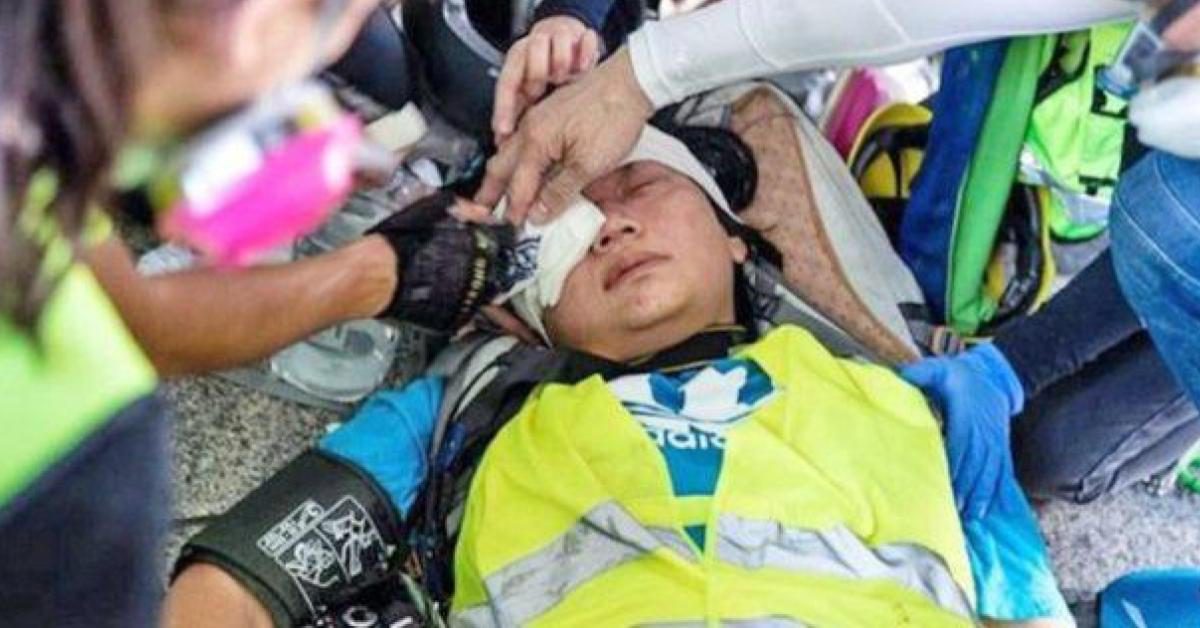 เผยคลิปนาทีตำรวจฮ่องกงยิงนักข่าวหญิงชาวอินโดนีเซียจนตาบอด