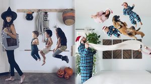 ยิ้มตามเลย! คุณแม่ไอเดียเริ่ด ถ่ายภาพคอลเลกชั่น ลูกลอยได้ ชวนฮาปนน่ารักสุดๆ