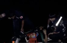 รถยนต์พุ่งตกคลองคนขับรอดหวุดหวิด