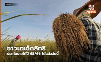 ชาวนาเช็กสิทธิประกันรายได้ปี 65/66 ได้แล้ววันนี้