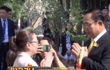 สื่อทำเนียบฯ มอบพวงมาลัย-อวยพรปีใหม่นายกฯ