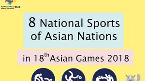 8 National Sports of Asian Nations in 18th Asian Games 2018