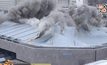 ภาพระเบิดหลังคาสนามกีฬา “แบรดลีย์ เซนเตอร์” ในสหรัฐฯ