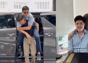 พี่ชายที่แสนดี “น้องดณ” อุ้ม “น้องภพ” ฉลองวันเกิด 16 ปี ทำเอา “คุณแม่ดาว พอฤทัย” ยิ้มแก้มปริ