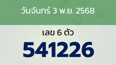 หวยลาว งวดวันจันทร์ 3 พฤศจิกายน 2568