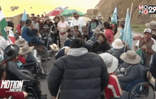 ผู้พิการโบลิเวียประท้วงขอขึ้นเบี้ยเลี้ยง