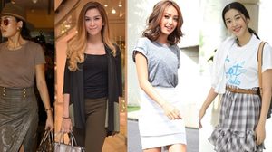 น้ำตาล-เทา สีไทยโทนหมวดสีดำ แต่งเรียบง่าย ไม่ฉูดฉาด ทดแทนขาวดำได้