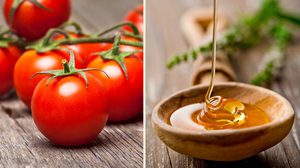 สูตรหน้าใส ผิวขาวอมชมพู ด้วย มะเขือเทศ+น้ำผึ้ง