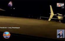 ปีกแอร์บัส การบินไทย ชนกับแพนหางเจ็ตส่วนตัวหักที่สนามบินวัตไต