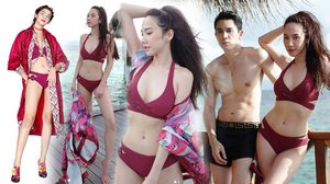 มัลดีฟส์ไฟลุก! อั้ม พัชราภา ต้อนรับ40 สวมชุดว่ายน้ำ แบรนด์พระองค์หญิงสิริวัณณวรีฯ