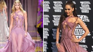 ขุ่นแม่มาแล้ว!! ชมพู่ อารยา แต่งหน้าแซ่บมาก ในชุดเดรสซีทรู Atelier Versace