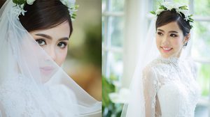 สวยหวานราวกับเจ้าหญิง 5 ชุดงานหมั้น งานแต่ง น้องจีน่า เจ้าสาว โอ้ต วรวุฒิ