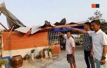 ลมพัดแรงบ้านเรือนประชาชนเสียหาย จ.ศรีสะเกษ