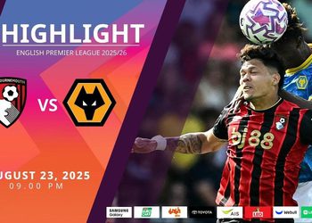 ไฮไลท์พรีเมียร์ลีก ล่าสุด บอร์นมัธ vs วูล์ฟแฮมป์ตัน (23-08-68)