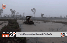 ชาวนาพิจิตรเร่งเครื่องปั่นนาแข่งกับฟ้าฝน