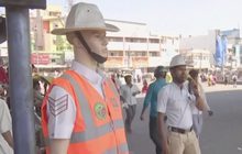 อินเดียนำหุ่นตำรวจมาใช้แก้ปัญหาละเมิดกฎจราจร