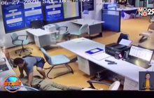 ตำรวจที่ชักเกร็งระหว่างปฏิบัติหน้าที่อาการปลอดภัย