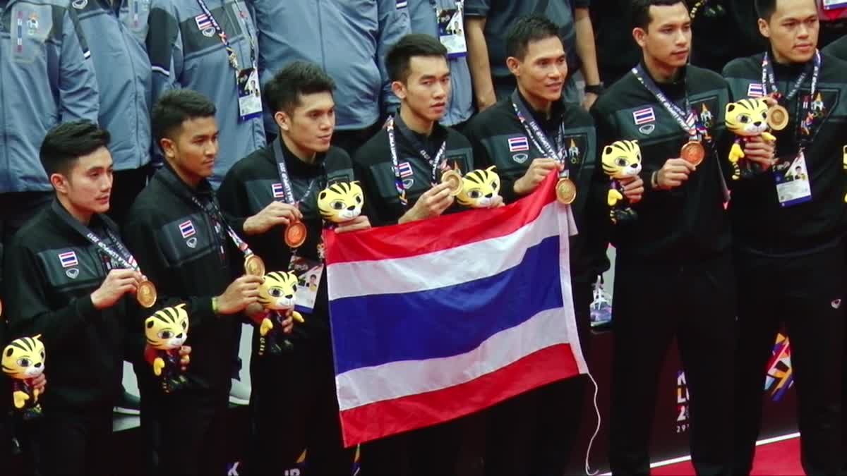 ตะกร้อชายไทย คว้าเหรียญทองทีมชุด ซีเกมส์ 2017