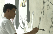 แพทย์นักอนุรักษ์ เปิดพื้นที่สร้างงานศิลปะสะท้อนคดียิงเสือดำ