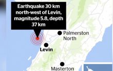 แผ่นดินไหวขนาด 5.8 เขย่านิวซีแลนด์