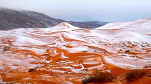 หิมะตกที่ทะเลทรายซาฮารา สถานที่แห้งแล้งที่สุดของโลก ครั้งแรกในรอบ 37 ปี