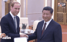 เจ้าชายวิลเลียมแห่งอังกฤษพบผู้นำจีน