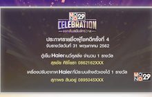 ประกาศผลผู้โชคดีกิจกรรม “Mono29 Celebration” ครั้งที่ 4