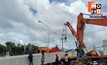 คานสะพานลอยร่วงบนถนน 317 กรมทางหลวงเร่งเคลียร์พื้นที่