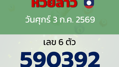 หวยลาว งวดวันศุกร์ 3 กรกฎาคม 2569