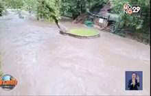 กาญจนบุรี น้ำป่าหลากบ่อน้ำพุ