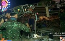 ลมแรงพัดเวทีคอนเสิร์ตพังเสียหายที่ จ.สุพรรณบุรี