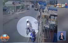 โจรหลอกวินจยย.ส่งซอยเปลี่ยว สาดพริกใส่ก่อนจี้รถหนี