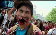 ชิลีจัดพาเหรดซอมบี้ ก่อนวันฮัลโลวีน