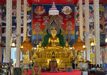 กราบพระพุทธจอมเมือง ปั้นมือโดย หลวงปู่เสาร์ กันตสีโล วัดเลียบ อุบลราชธานี