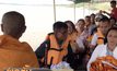 แห่สักการะพระธาตุกลางน้ำจุดลอยอังคารเถ้าอัฐิหลวงพ่อคูณ