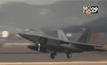 สหรัฐส่งเครื่องบิน F-22 บินเหนือน่านฟ้าเกาหลีใต้