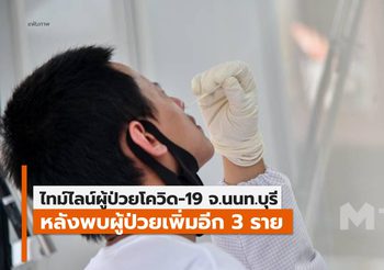 ไทม์ไลน์ โควิด-19 จ.นนทบุรี หลังพบผู้ป่วยเพิ่ม 3 ราย