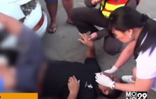 สาวลำปางซิ่งเก๋ง ชนตำรวจขาขาด