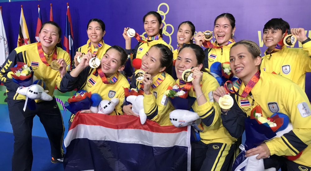 ทีมขนไก่สาวไทย สอยเหรียญทอง ซีเกมส์ 4 สมัยติด หลังกด อินโดนีเซีย 3-1 คู่