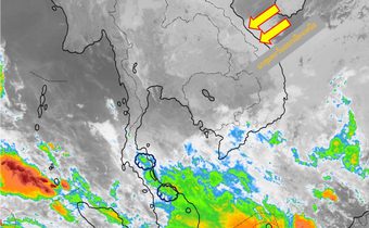 ประเทศไทยมีอากาศหนาวเย็น – ลมแรง / ภาคใต้มีฝนตกหนักบางแห่ง คลื่นลมแรง