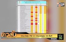 กทม.ค่าฝุ่น PM 2.5 เกินมาตรฐาน 38 พื้นที่