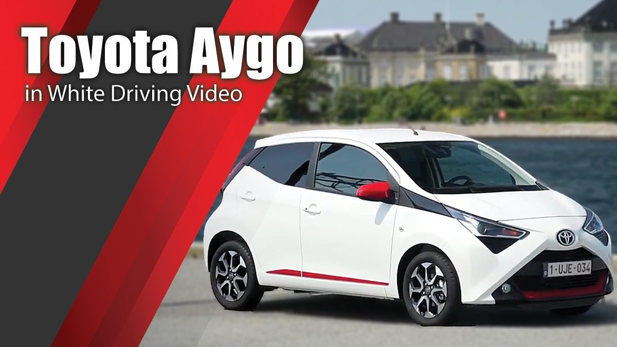 Toyota Aygo in White Driving Video