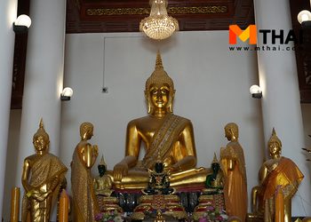 กราบพระพุทธอนันตชินราช ชมโบสถ์มหาอุด วัดหันตรา อยุธยา